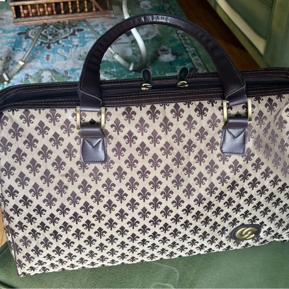 Elegant Brown Patterned Men's Bag